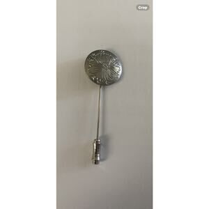Vintage Signed Kirk Pewter Stick Pin Flower 917-10